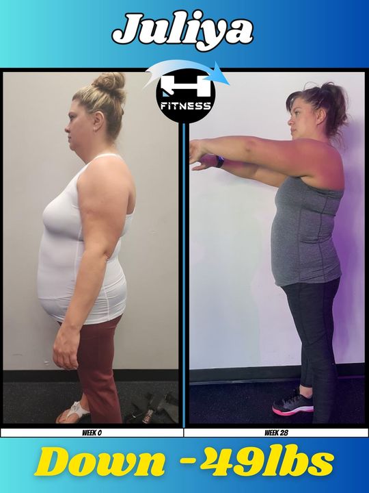 Juliya, i2 Fitness member — down 49 pounds